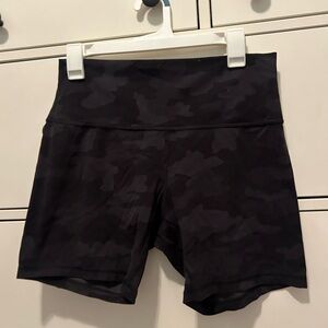 lululemon athletica Black Camo Bike Shorts